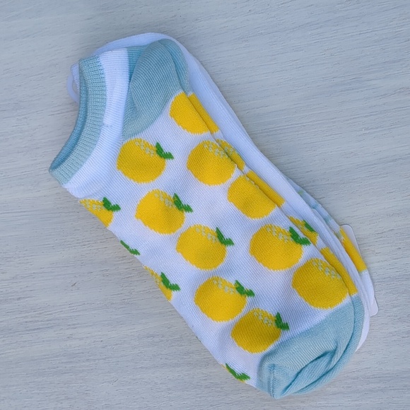 NWT Jacques Moret 3 Pair No Show Lemon Socks - Picture 5 of 7